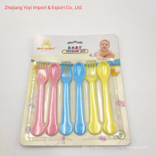 6PC Baby Feeding Set, Children′s Small Spoons, Plastic Spoons